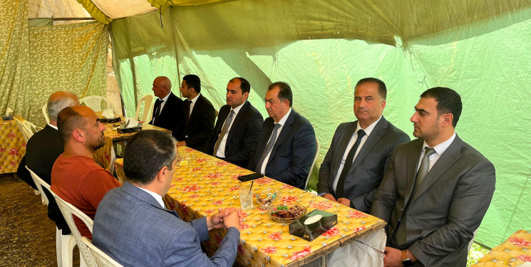 Taleh Qaraşov şəhid anasının hüzr mərasimində iştirak edib