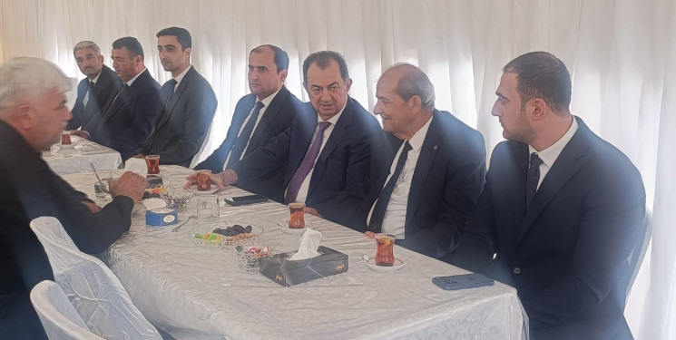 Taleh Qaraşov şəhid İlham Cəfərovun anasının hüzr mərasimində iştirak edib