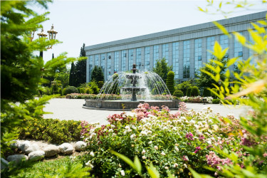 Heydər Əliyev parkı yaz fəslində