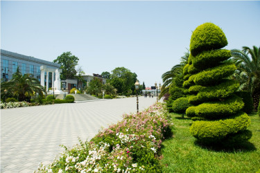 Heydər Əliyev parkı yaz fəslində