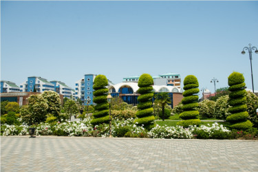 Heydər Əliyev parkı yaz fəslində